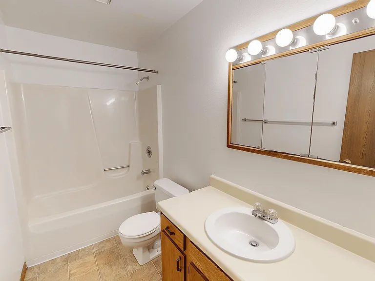 Brightly-Lit Bathroom Vanities