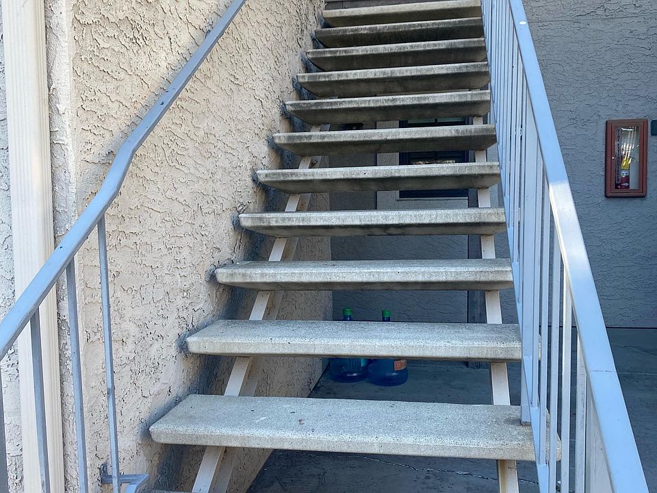 Stairs leading up to unit