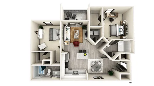 Floor plan B1