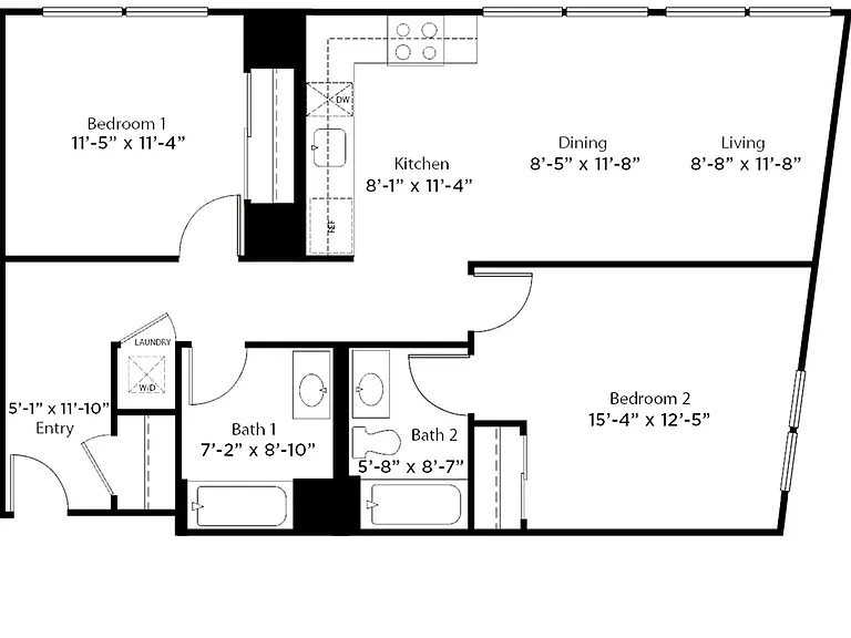 D1 2B2B 1130 SQFT D1 2B2B 1130 SQFT