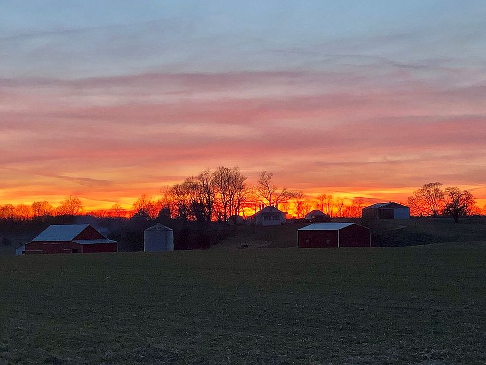 Sunset over Skyline Farm