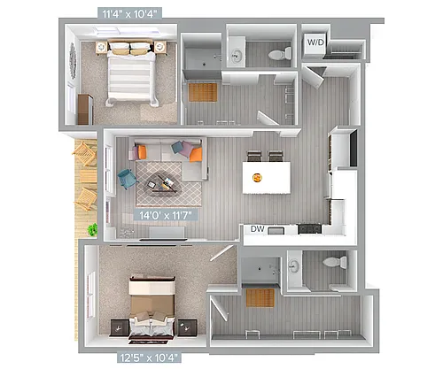Floor plan B2A-1080