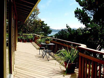South east deck runs length of home