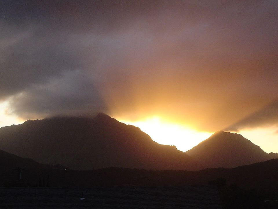 Sunset view from Lanai