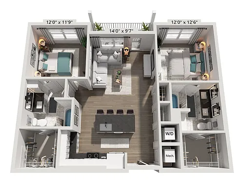 Floor plan B1