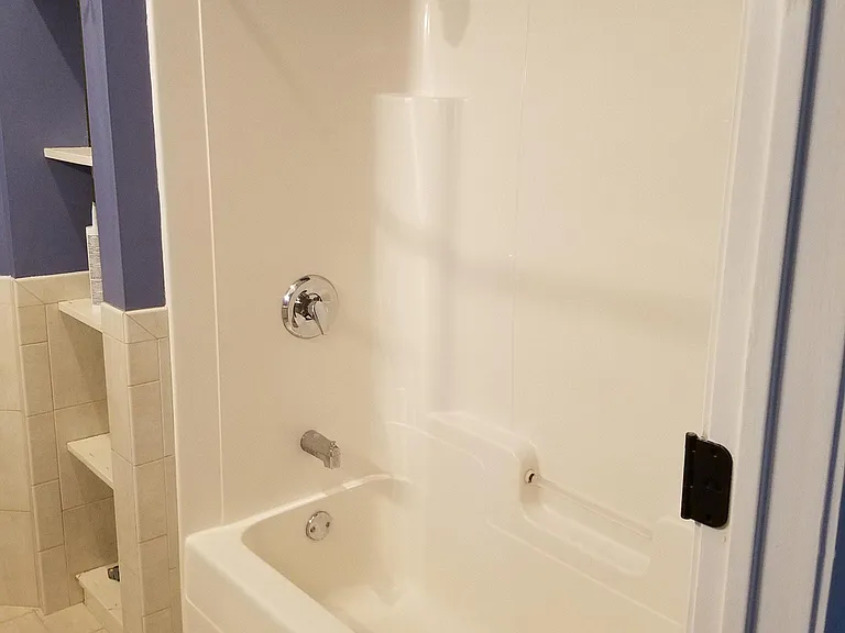 30" deep shelves for linens & personal items