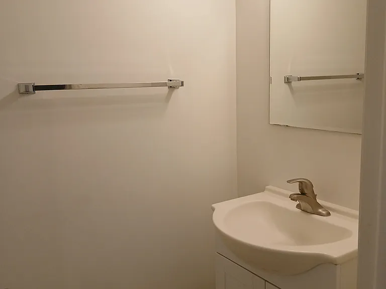 Powder room on the first floor