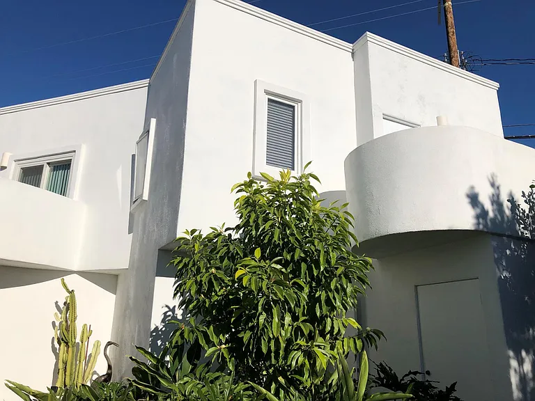 Exterior of guest house which is on the second floor above the garage