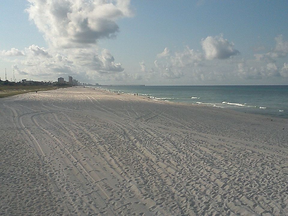 View from the front building