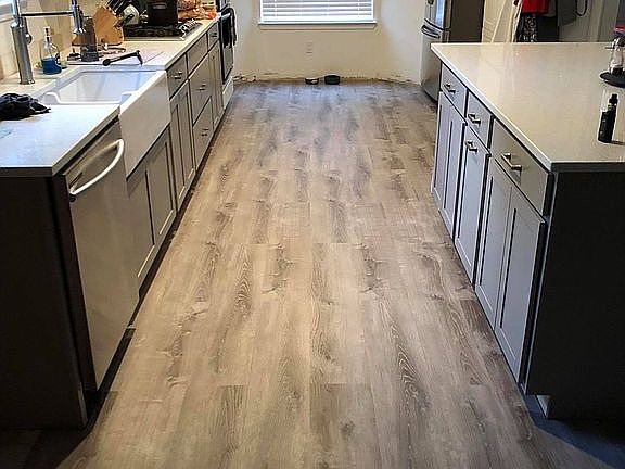 Luxury vinyl throughout