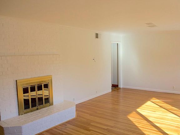 Living room and fireplace