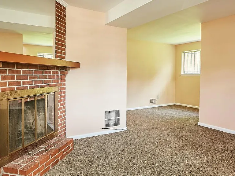 Lower level living area view