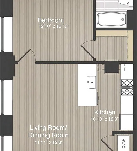 1BR/1BA 1BR/1BA