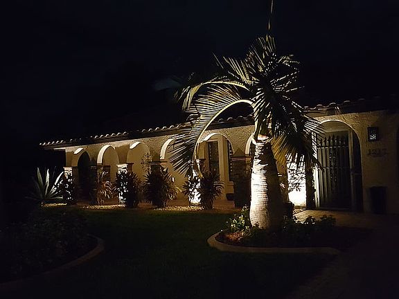 Upgraded landscape lighting