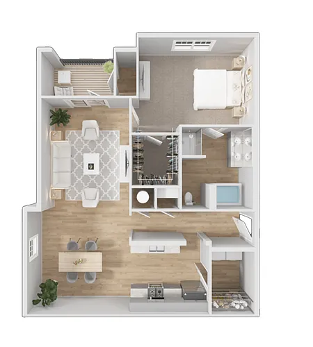 Floor plan One Bedroom