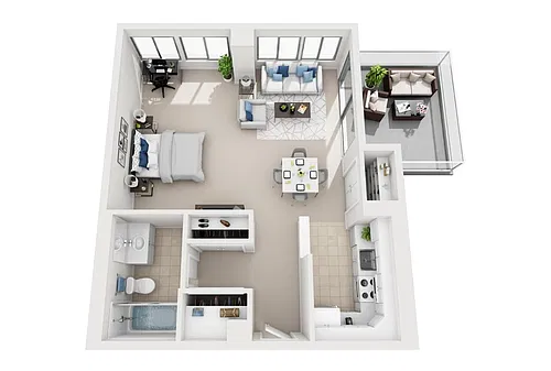 Floor plan Model D