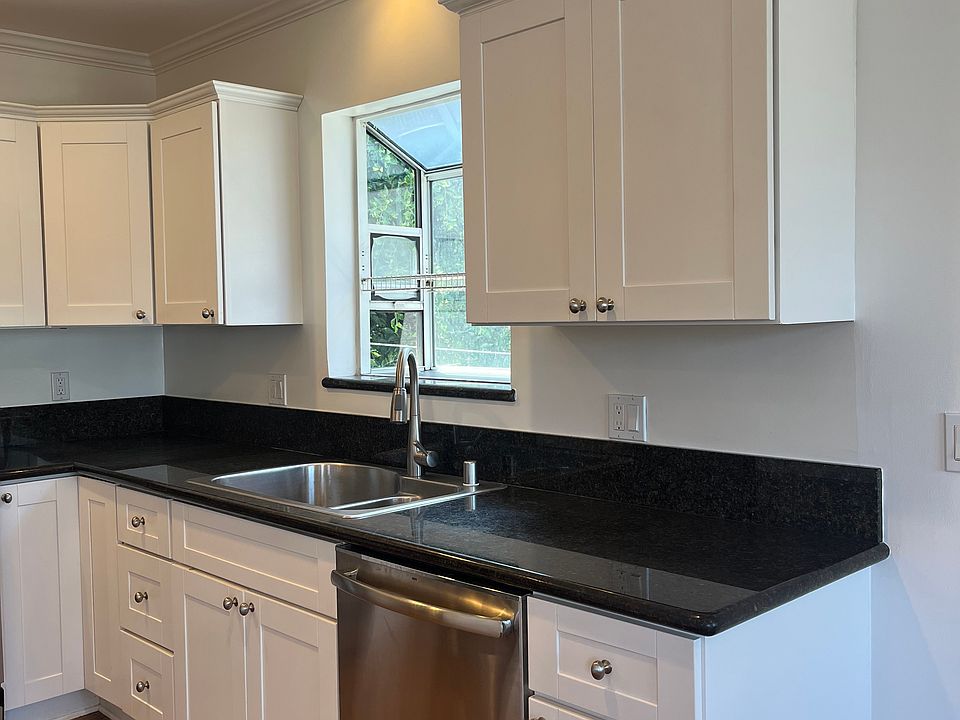 BLACK GRANITE COUNTERTOPS & GARDEN WINDOW