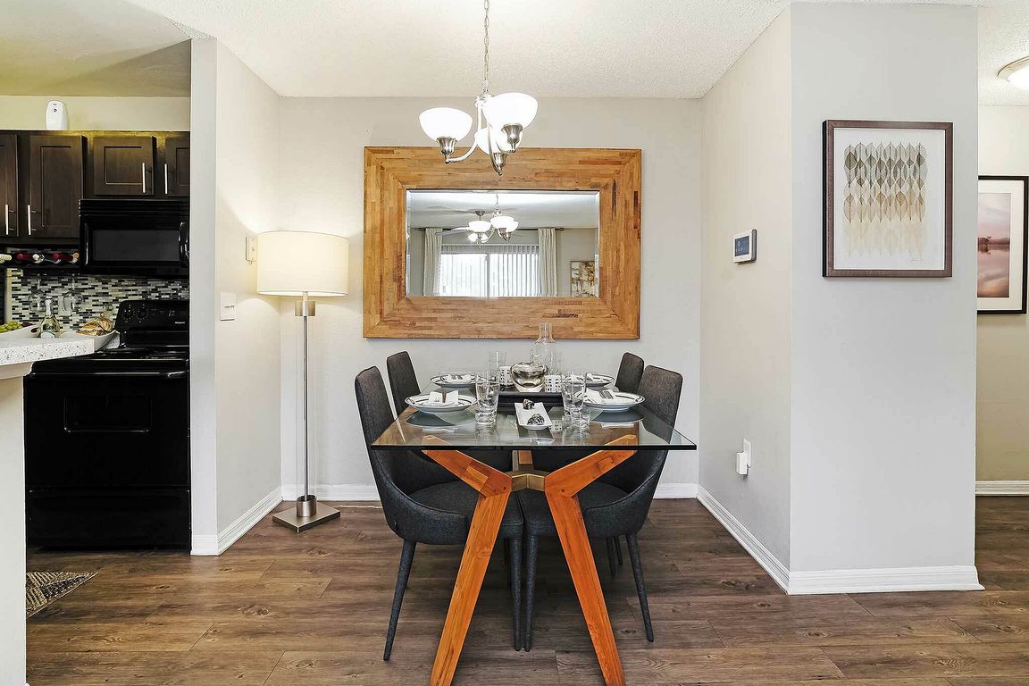 Experience contemporary elegance in this thoughtfully designed dining space.