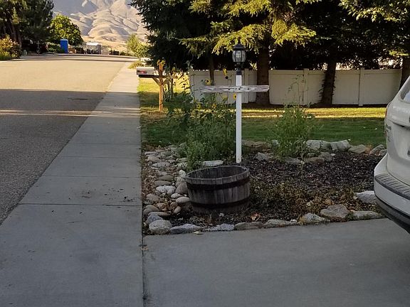 Front sidewalk and yard