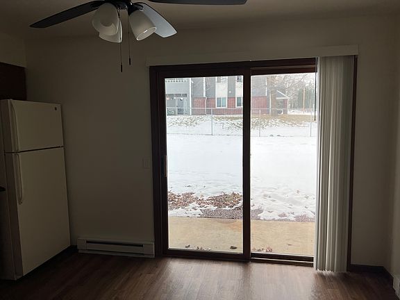 Kitchen with patio.