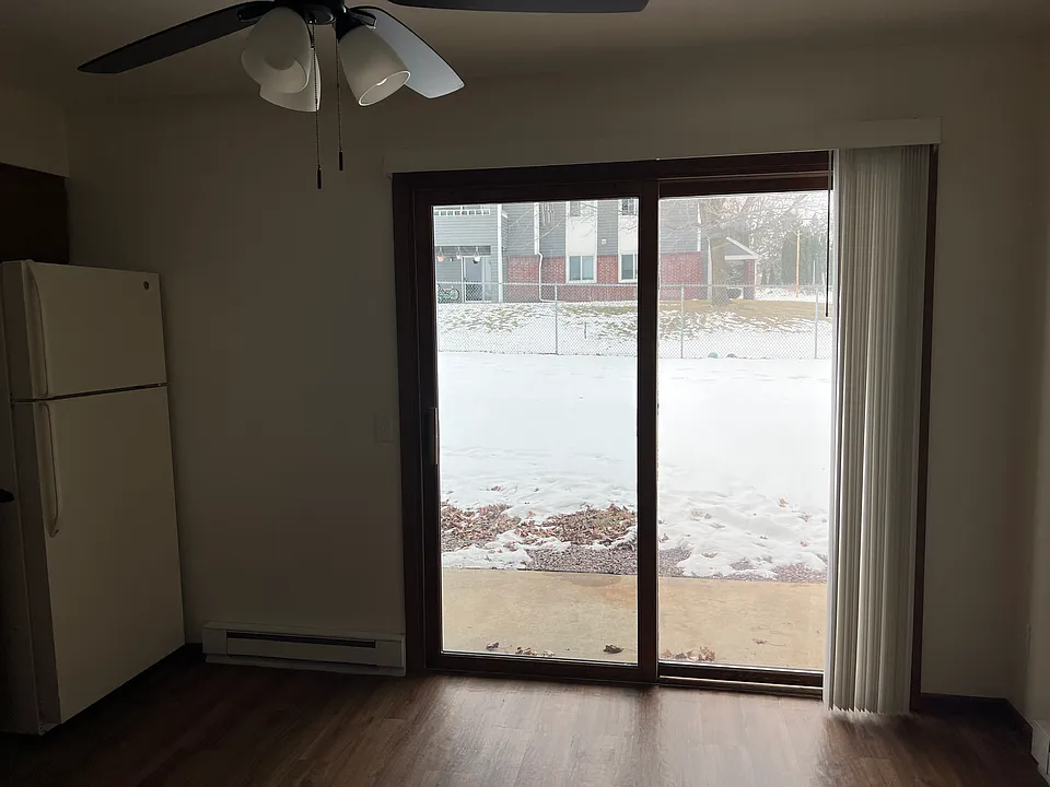 Kitchen with patio.