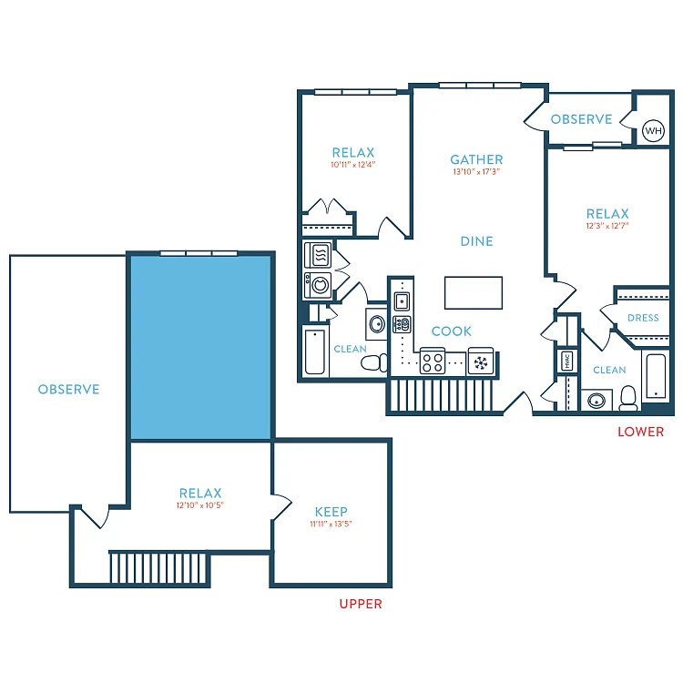Floor plan 1080 Berkeley B1.1