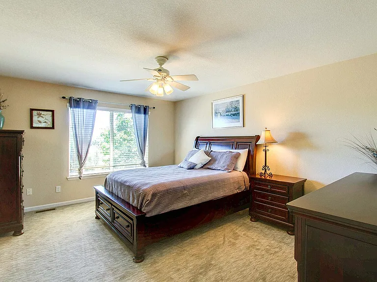 Master Bedroom #1 has a queen sized bed and a walk-in closet!