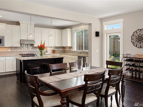 Spacious open concept kitchen and dining room
