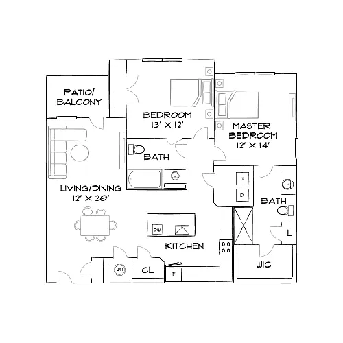 Floor plan Design 2B