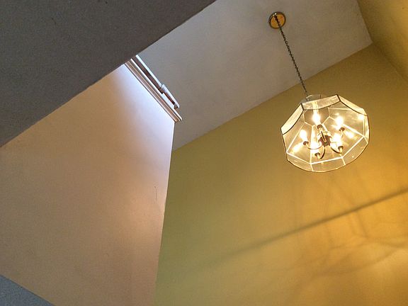 High ceiling hallway