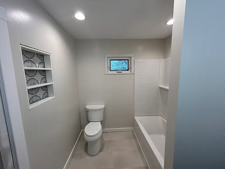 full bathroom (still finalizing the trim)
