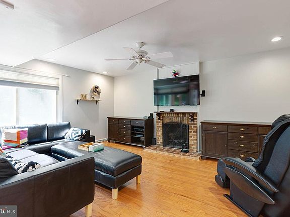 Family room with fire place