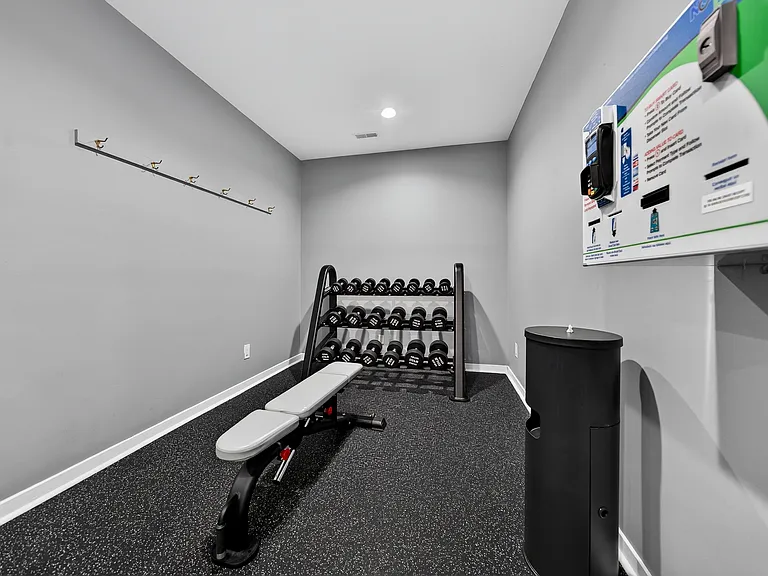 Updated 24-hour fitness and wellness center at Westwood Village Apartments in Westland, MI.