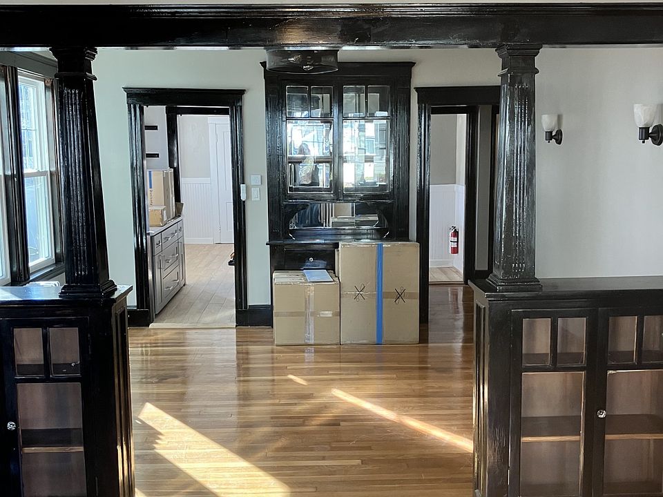 Living room looking into dining room.