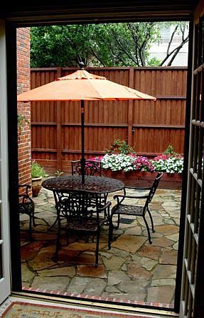 View - courtyard from kitchen