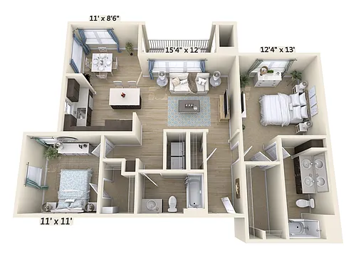 Floor plan B3