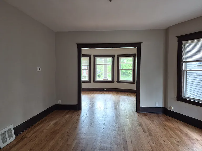 Dining room with view of the living room.