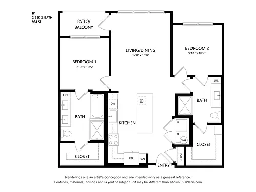Floor plan B1