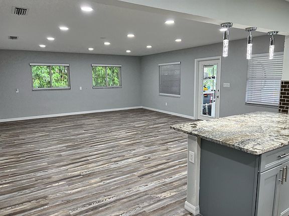 view into living room from kitchen