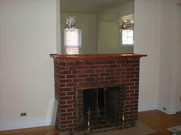 living room with fireplace