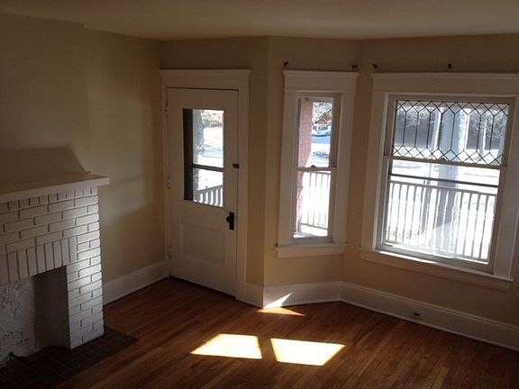 Living room looking out to front porch