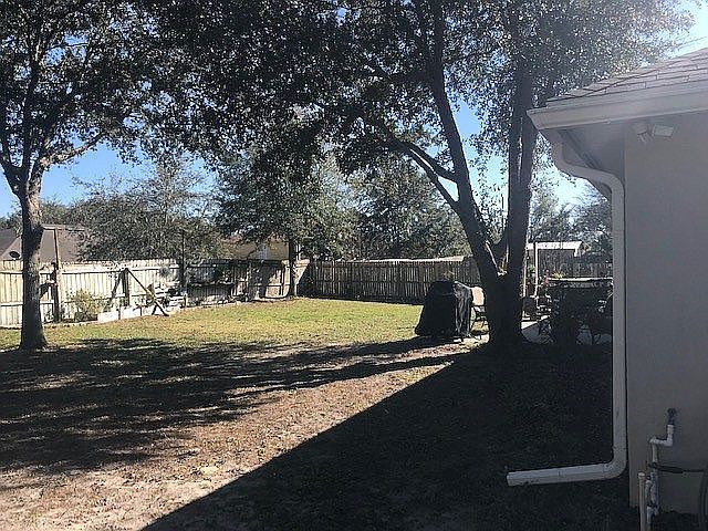 Fenced in yard