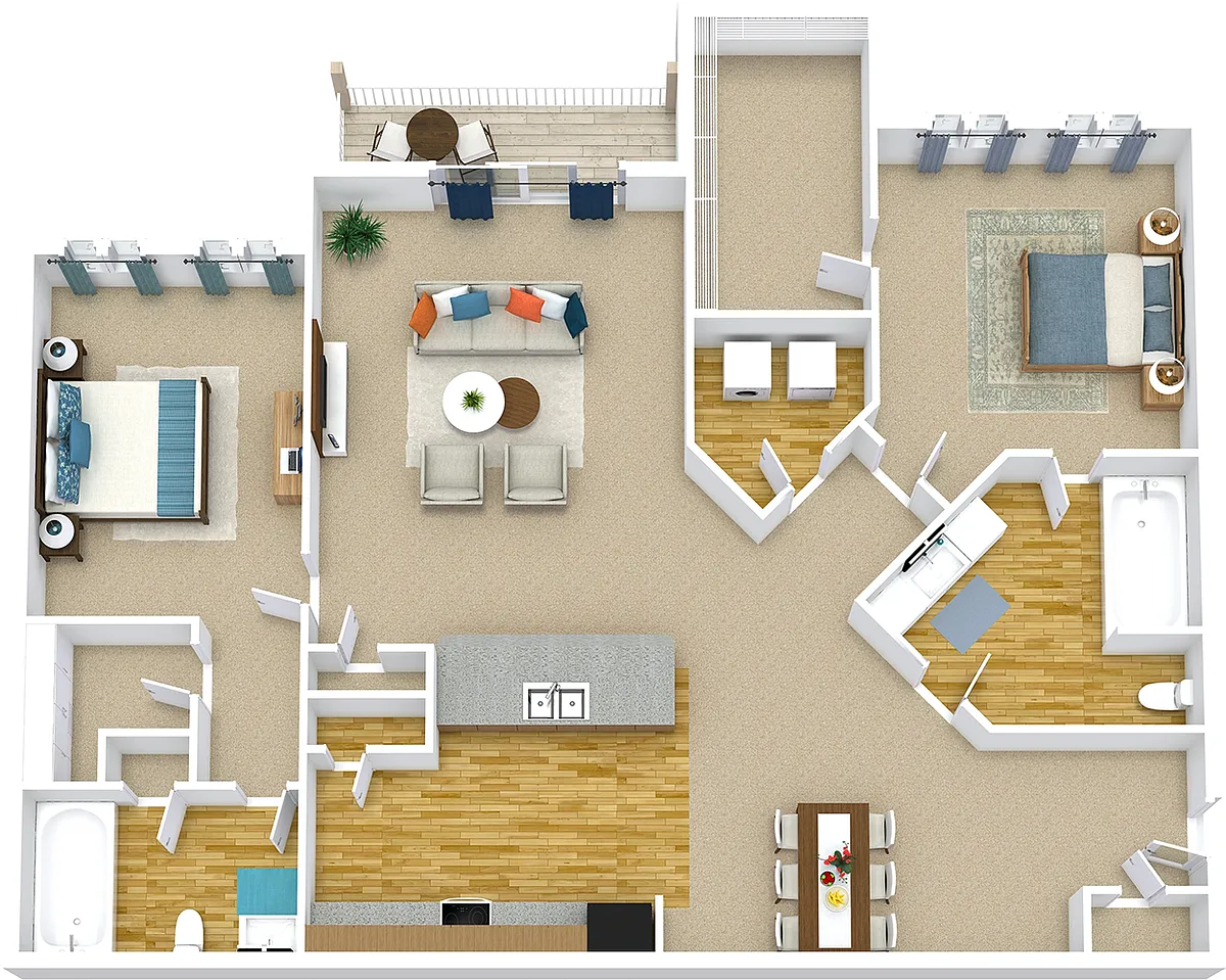 Floor plan The Bermuda