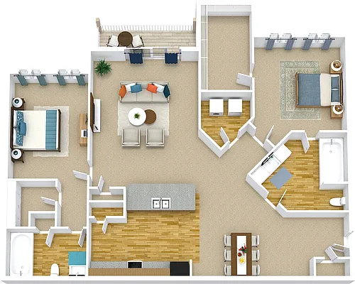 Floor plan The Bermuda