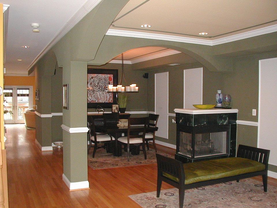 Living and Dining Room with Gas Fireplace