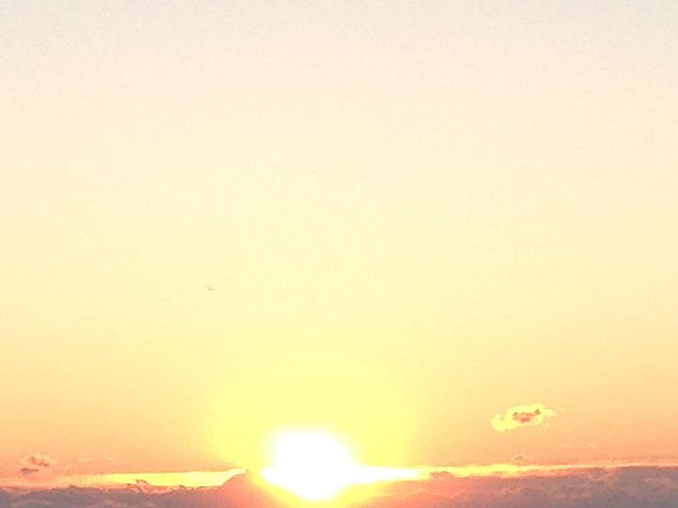 Sunrise from the oversized deck.