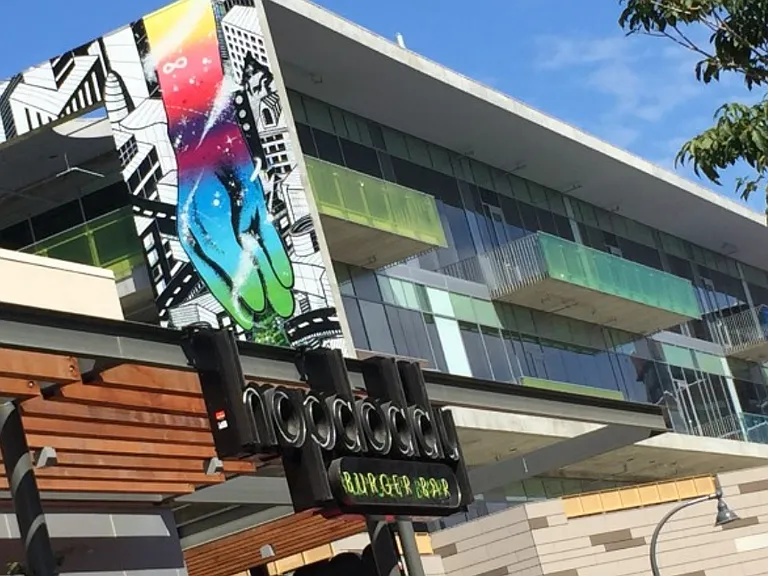 Benefits of living in the Playa Vista community: walking distance to shopping, restaurants & services