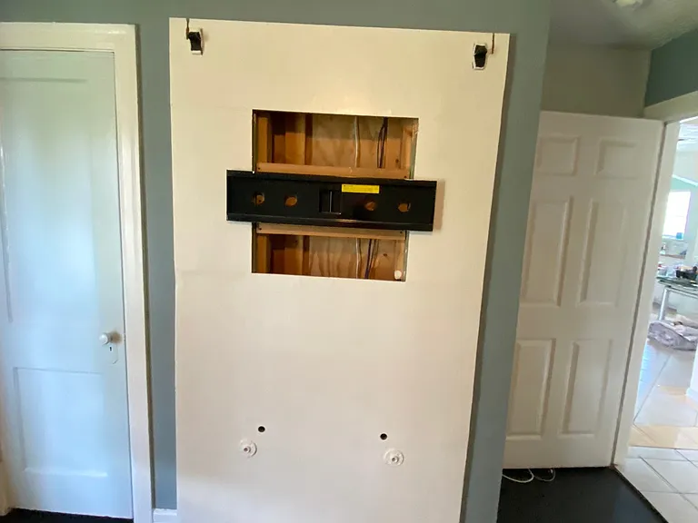TV mount in second bedroom.