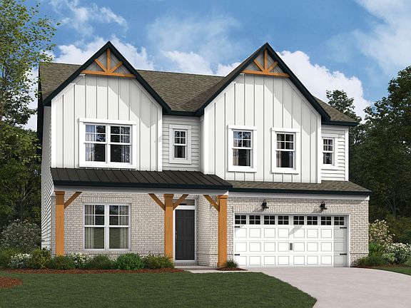 Glendale Elevation with Optional Brick