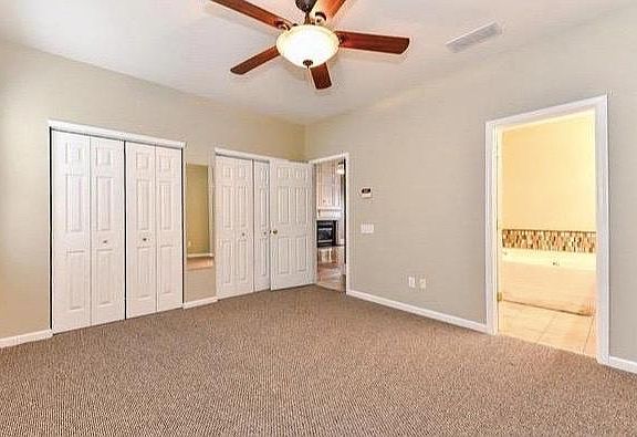 Master Bedroom on 1st floor - Double Closets
